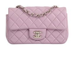 Mini Classic Single Flap, Lambskin, Lilac, 16899503(2012), AC/E, 3*